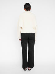 Clea | Hugo Boucle Bomber in Chalk | The UNDONE