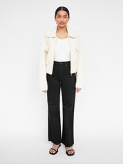 Clea | Hugo Boucle Bomber in Chalk | The UNDONE