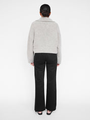Clea | Hugo Boucle Bomber in Grey | The UNDONE