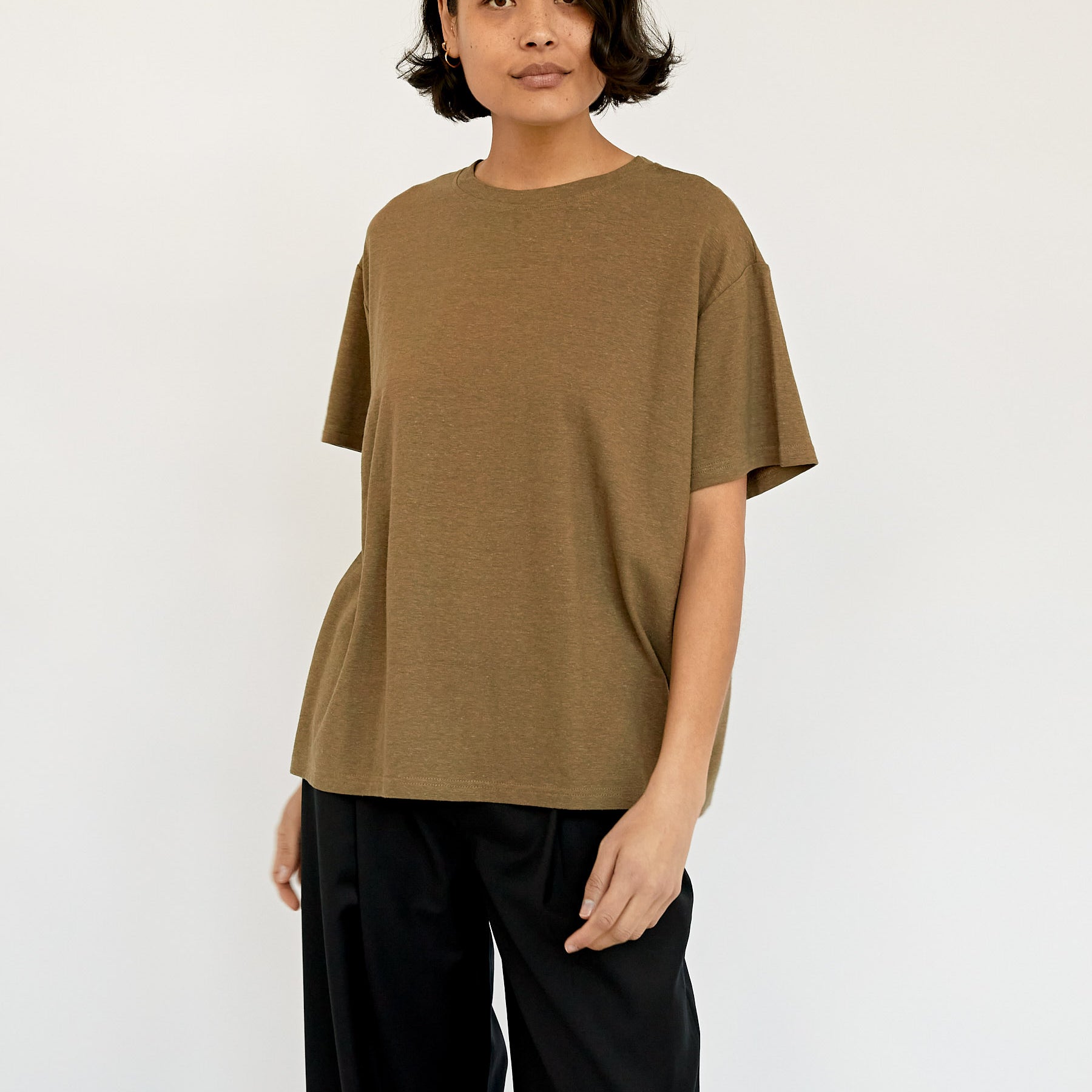 Deiji Studios | Olive Leisure Tee | The UNDONE