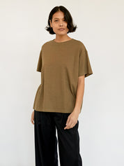 Deiji Studios | Olive Leisure Tee | The UNDONE