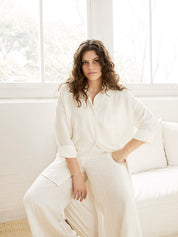 Deiji Studios | Vintage White The Moment Shirt | The UNDONE
