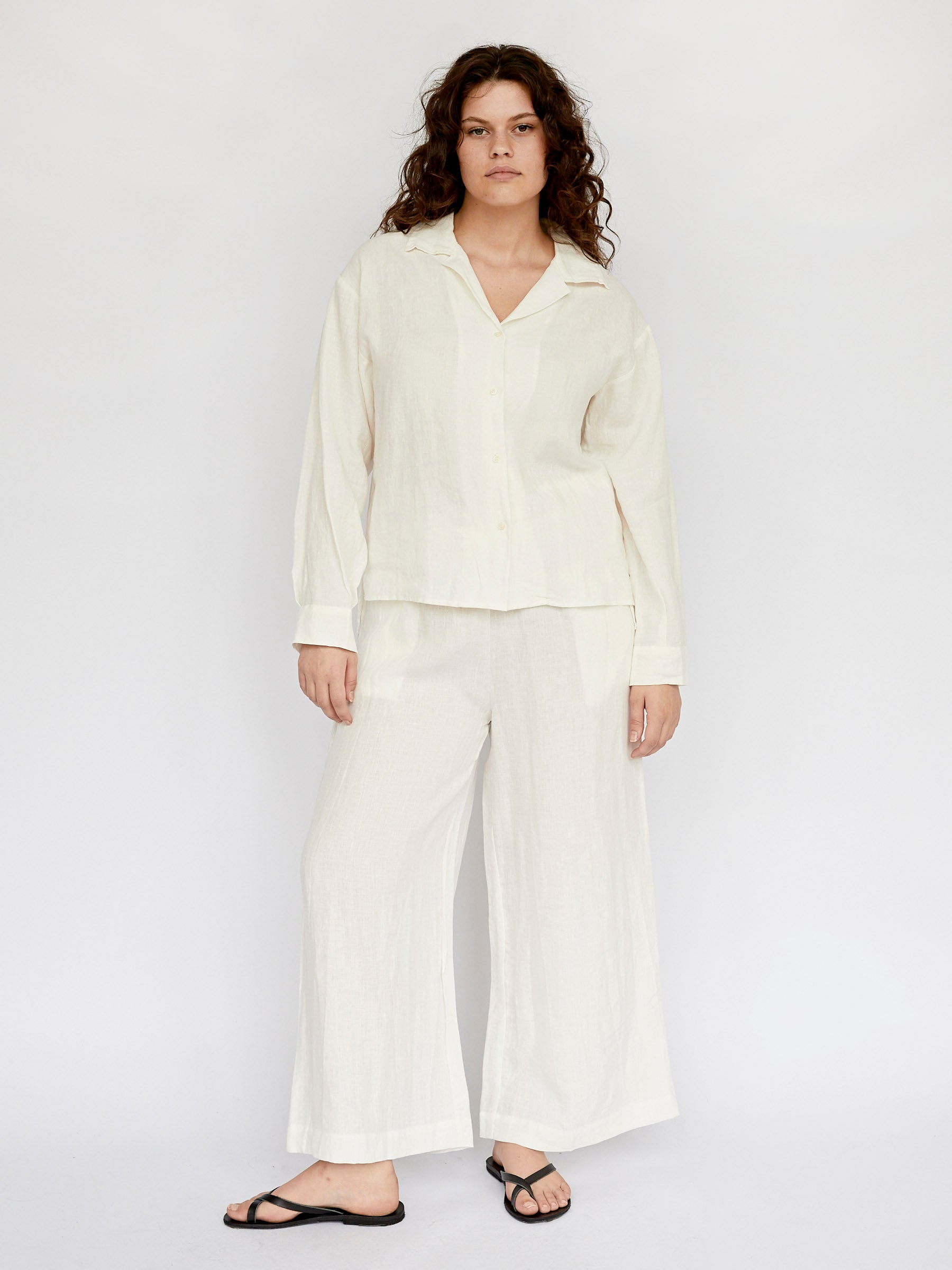Deiji Studios | The Moment Shirt in White | The UNDONE