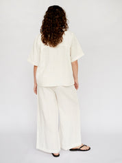 Deiji Studios | The Tie Pocket Shirt in White | The UNDONE