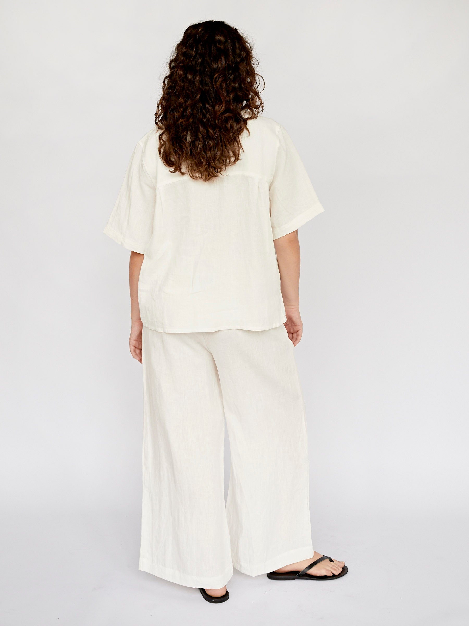 Deiji Studios | The Tie Pocket Shirt in White | The UNDONE