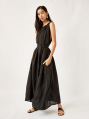 Deiji Studios | Totem Dress in Deep Black | The UNDONE