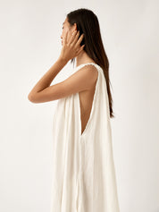 Deiji Studios | Totem Dress in Vintage White | The UNDONE