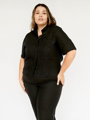 Deiji Studios | The Pocket Shirt in Deep Black | The UNDONE