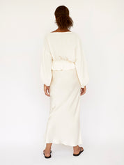 Dominique Healy | Anna Frill Blouse in Ivory | The UNDONE