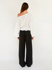 Dominique Healy | Anna Frill Blouse in White | The UNDONE