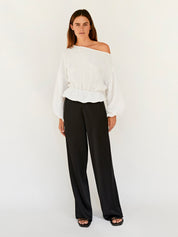 Dominique Healy | Anna Frill Blouse in White | The UNDONE