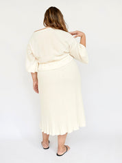 Dominique Healy | Anna Frill Blouse in Ivory | The UNDONE
