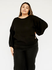 Dominique Healy | Bella Blouse in Black | The UNDONE