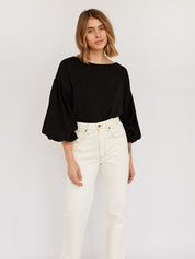 Dominique Healy | Bella Blouse in Black | The UNDONE