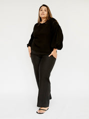 Dominique Healy | Bella Blouse in Black | The UNDONE