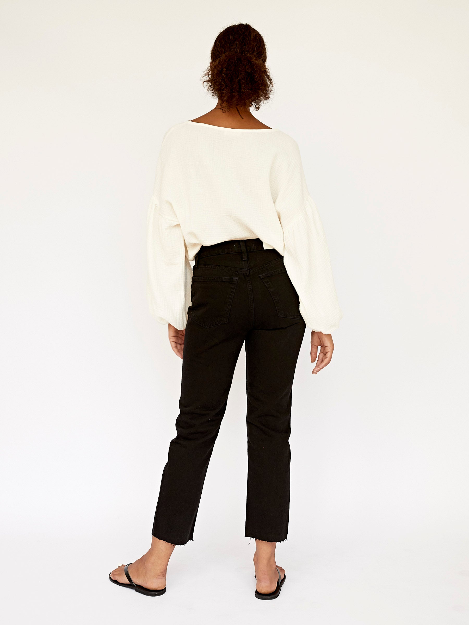 Dominique Healy | Bella Blouse in Cream | The UNDONE