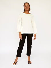 Dominique Healy | Bella Blouse in Cream | The UNDONE