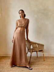 Dominique Healy | Carly Crop in Cognac | The UNDONE