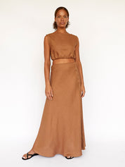 Dominique Healy | Carly Crop in Cognac  | The UNDONE