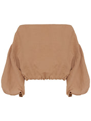 Dominique Healy | Louie Crop in Camel | The UNDONE