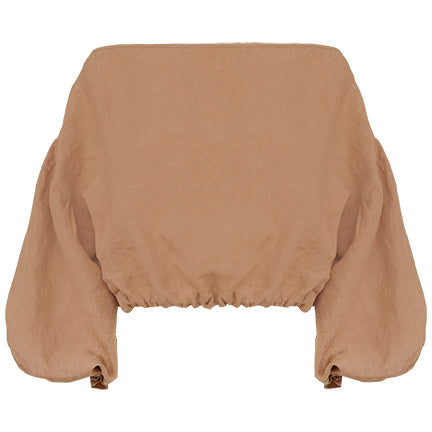 Dominique Healy | Louie Crop in Camel | The UNDONE