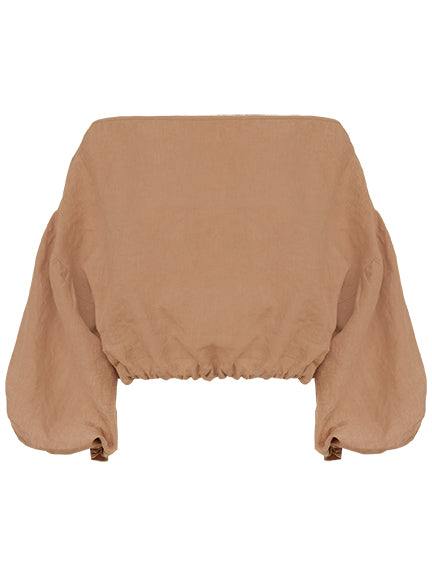 Dominique Healy | Louie Crop in Camel | The UNDONE