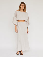 Dominique Healy | Wray Skirt in Sand | The UNDONE