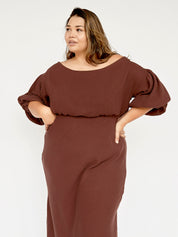 Dominique Healy | Louie Dress in Raisin | The UNDONE
