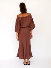 Dominique Healy | Louie Dress in Raisin | The UNDONE