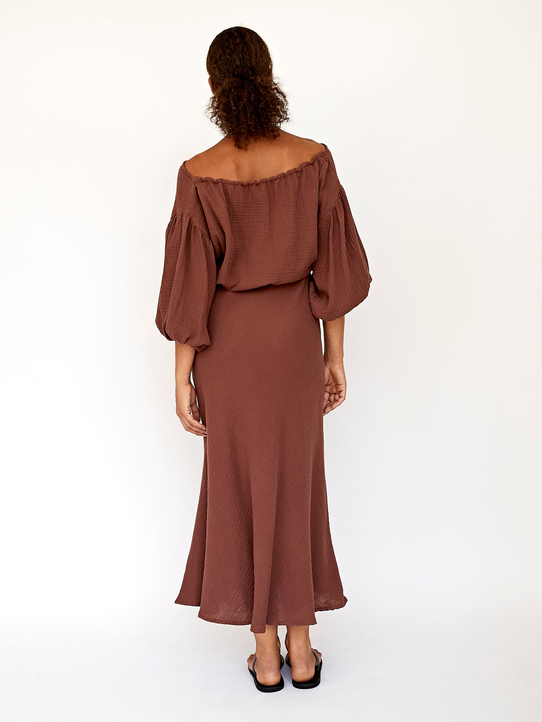 Dominique Healy | Louie Dress in Raisin | The UNDONE