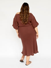 Dominique Healy | Louie Dress in Raisin | The UNDONE