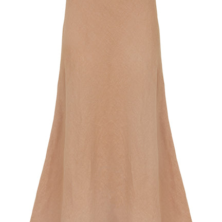 Dominique Healy | Wray Skirt in Camel | The UNDONE