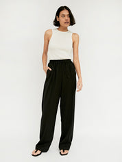 Esse Studios | Black Classico Draw Trouser | The UNDONE