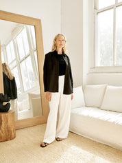 Esse Studios | Classic High Waist Trouser in Ivory | The UNDONE