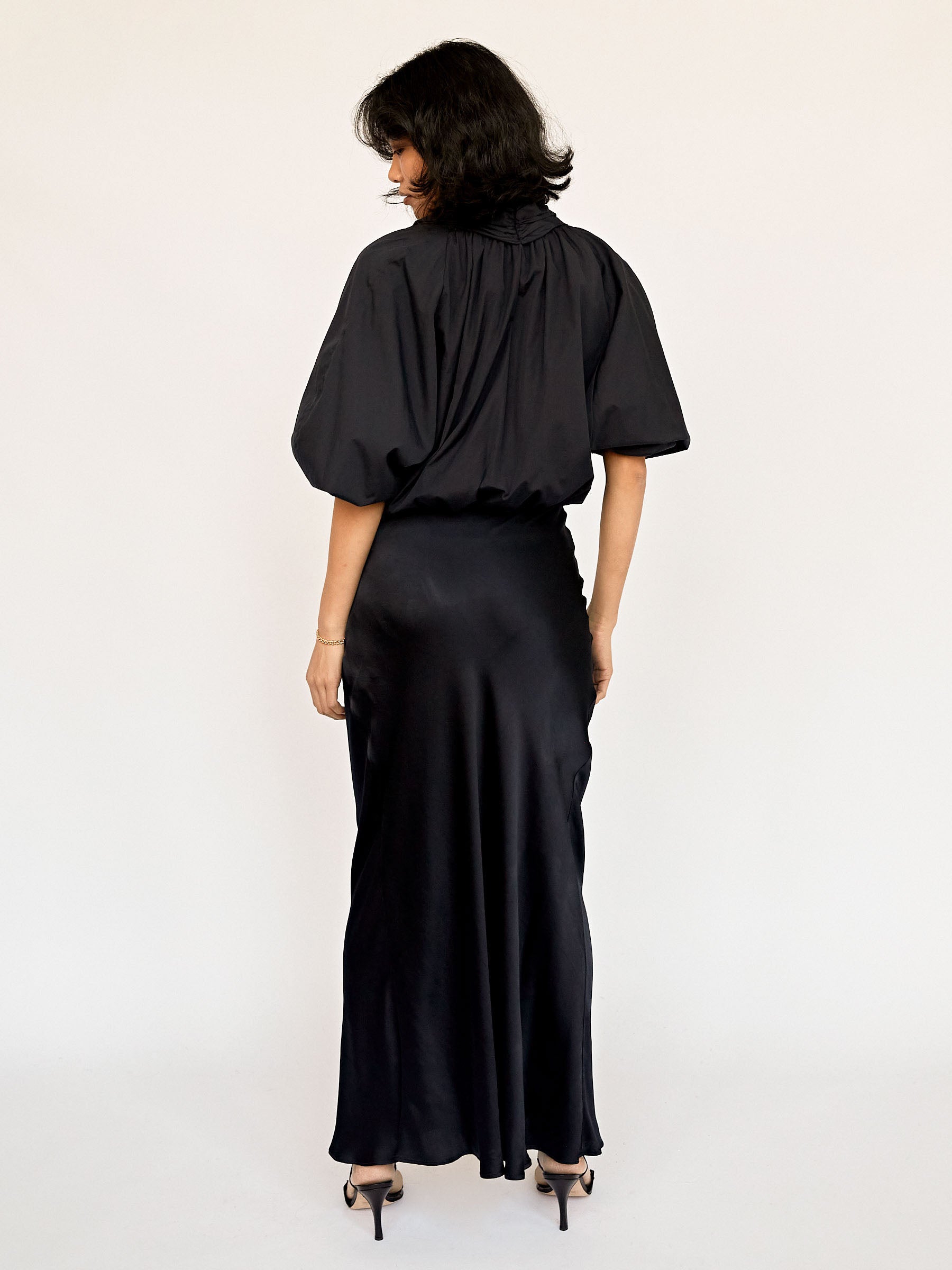 Esse Studios | French Navy Collected Cross Front Blouse | The UNDONE
