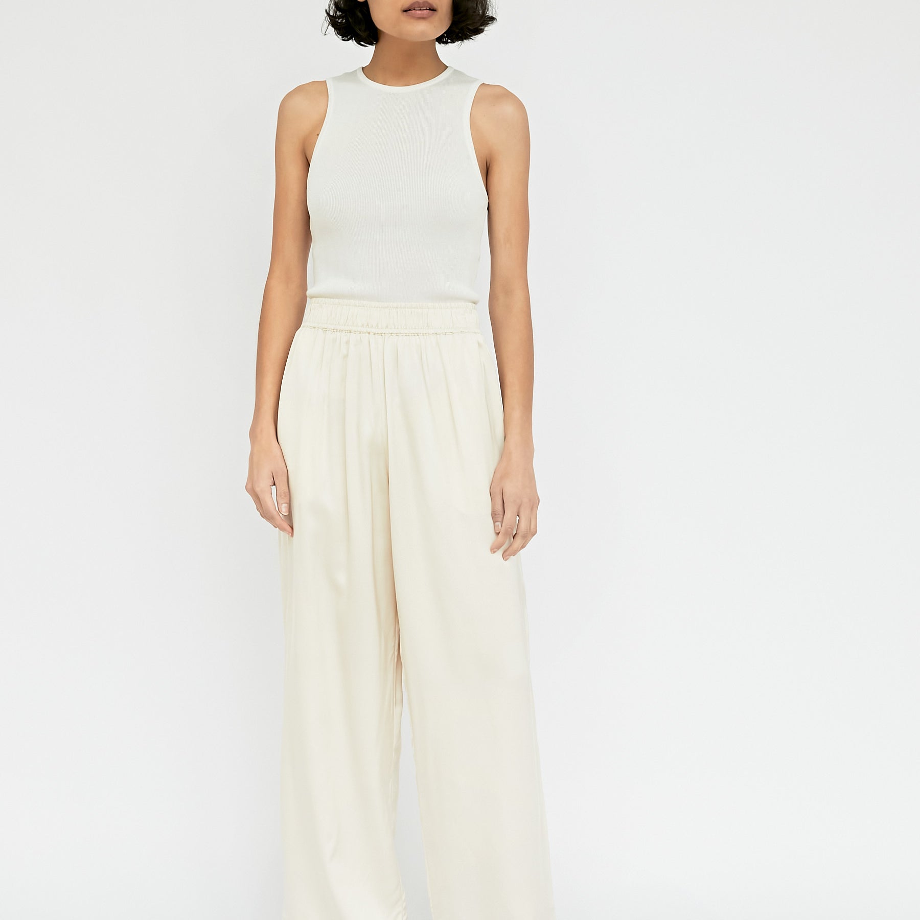 Esse Studios | Champagne Gathered Pants | The UNDONE
