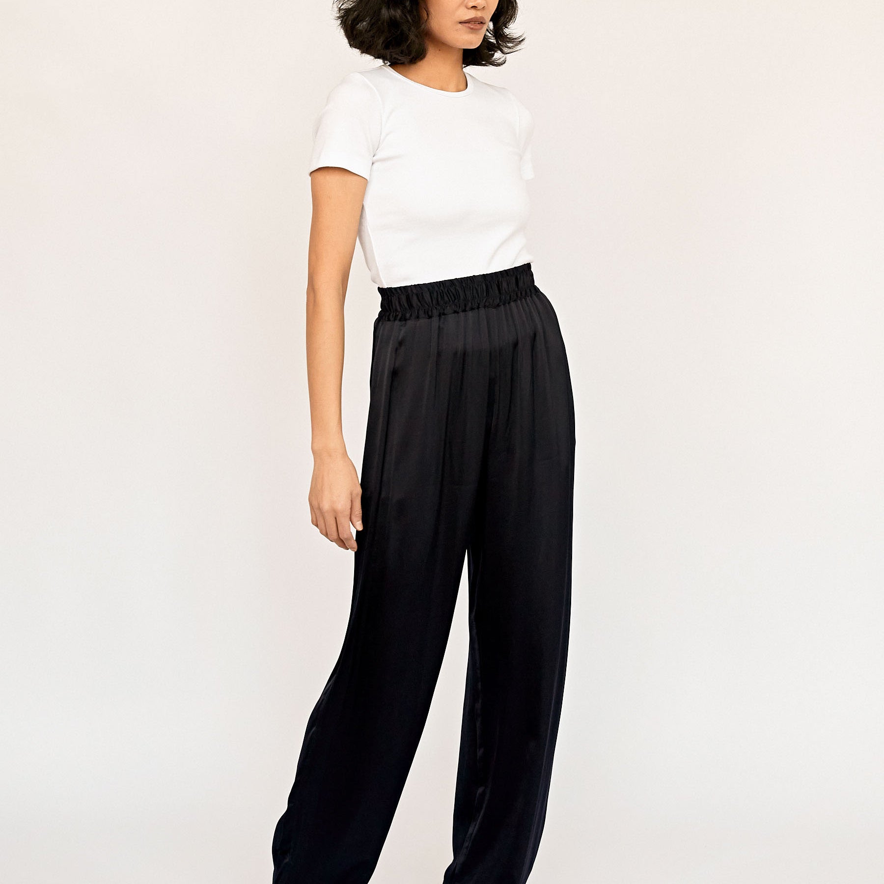 Esse Studios | French Navy Gathered Pants | The UNDONE