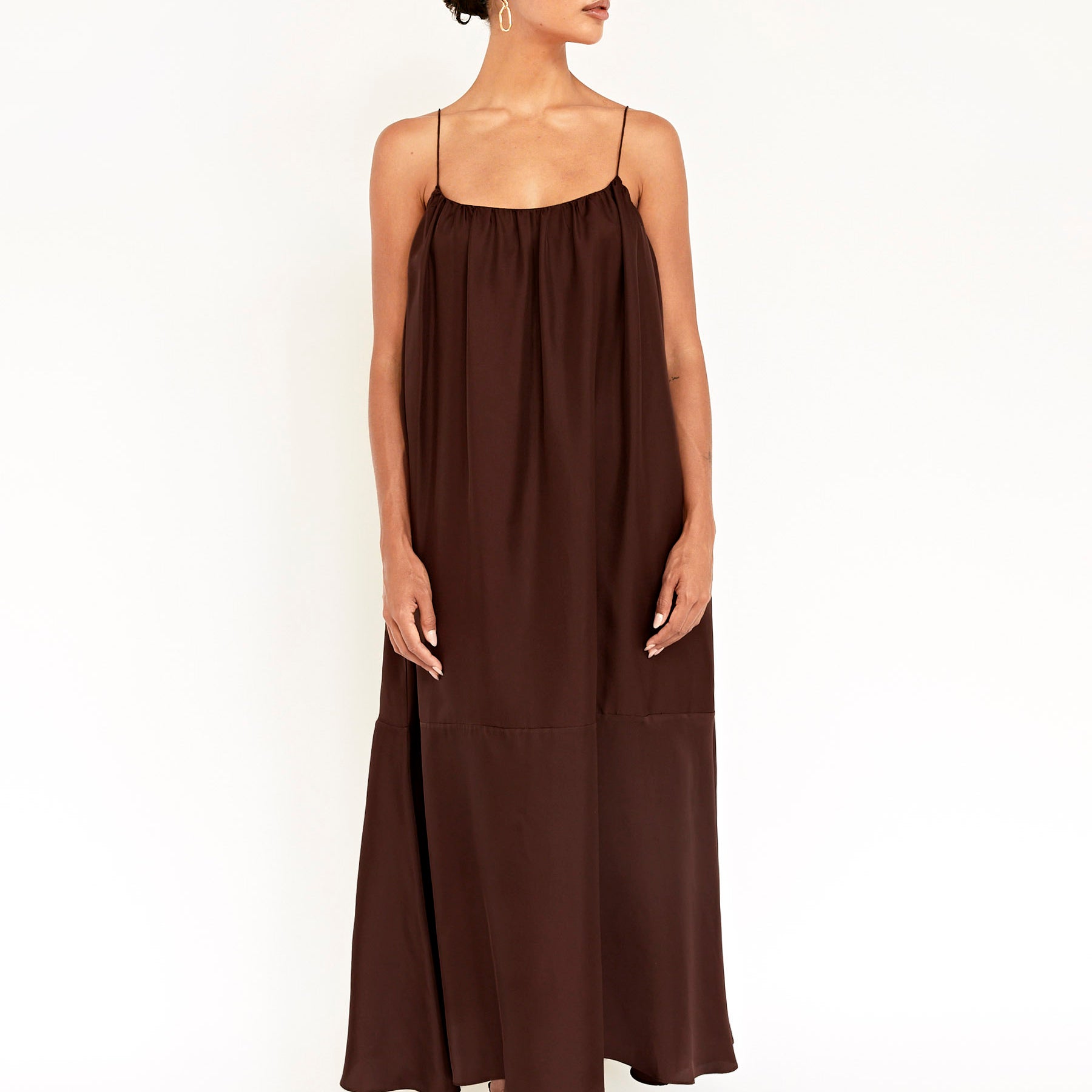 Esse Studios | Gathered Silk Dress | The UNDONE