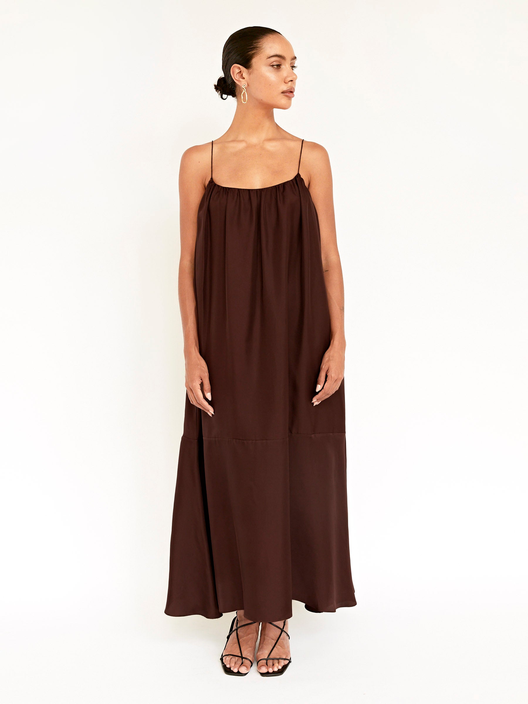 Esse Studios | Gathered Silk Dress | The UNDONE