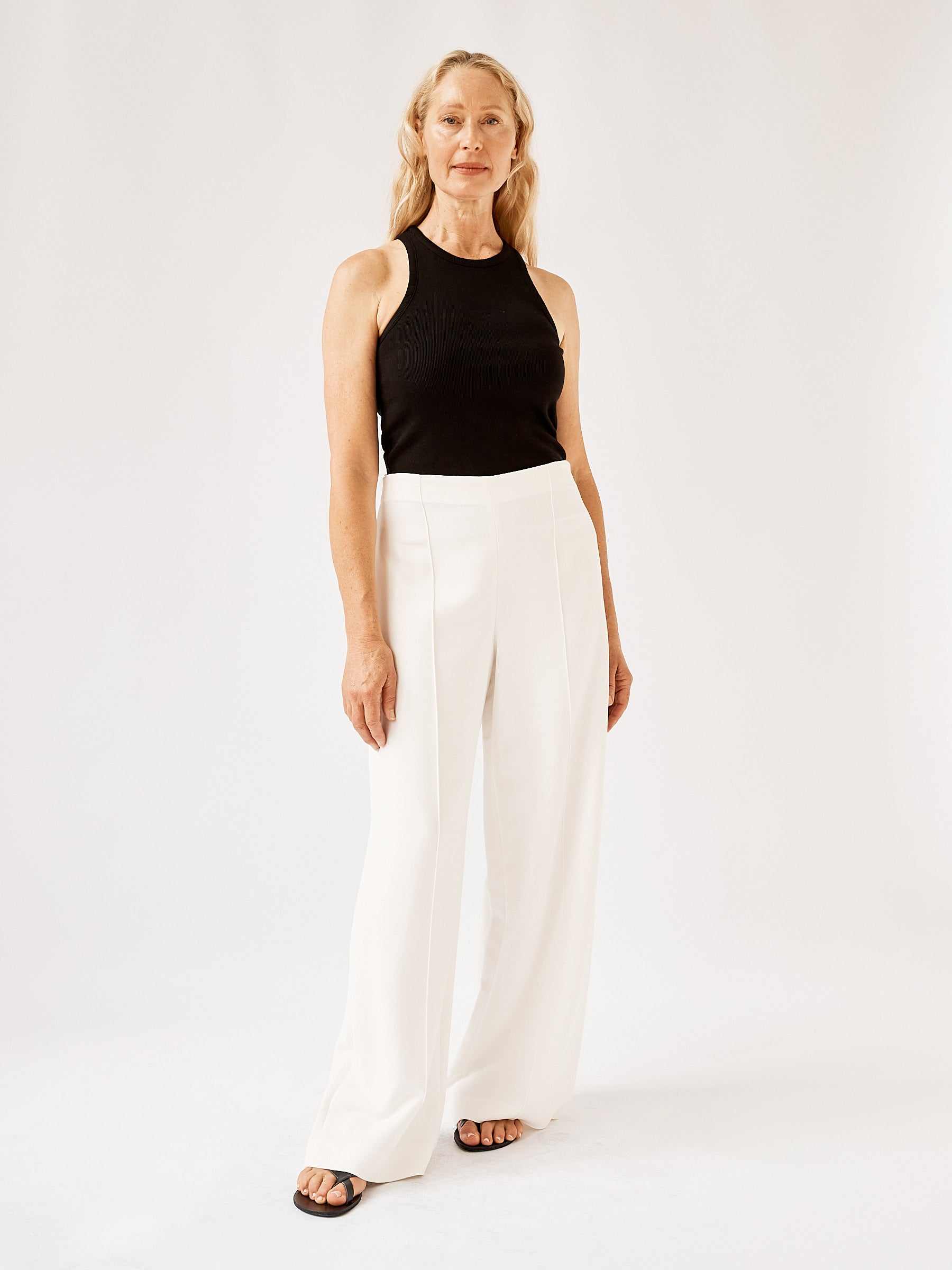 Esse Studios | High Neck Rib Tank Top in Black | The UNDONE