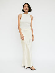 Esse Studios | Champagne Opias Bias Skirt | The UNDONE