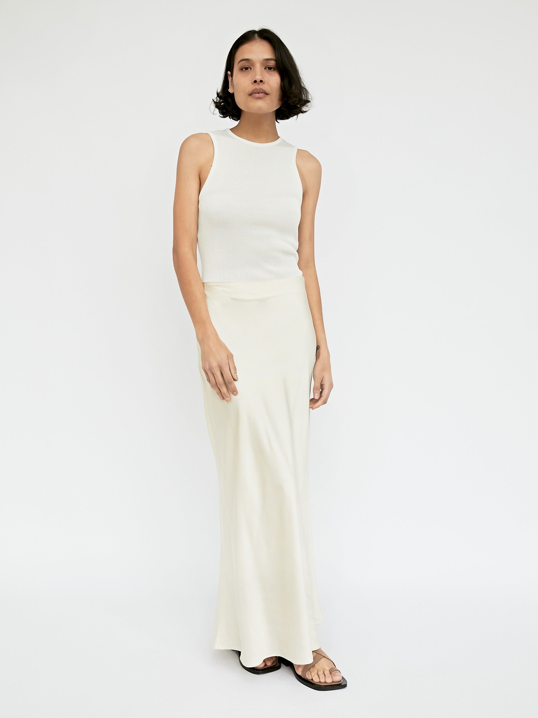 Esse Studios | Champagne Opias Bias Skirt | The UNDONE