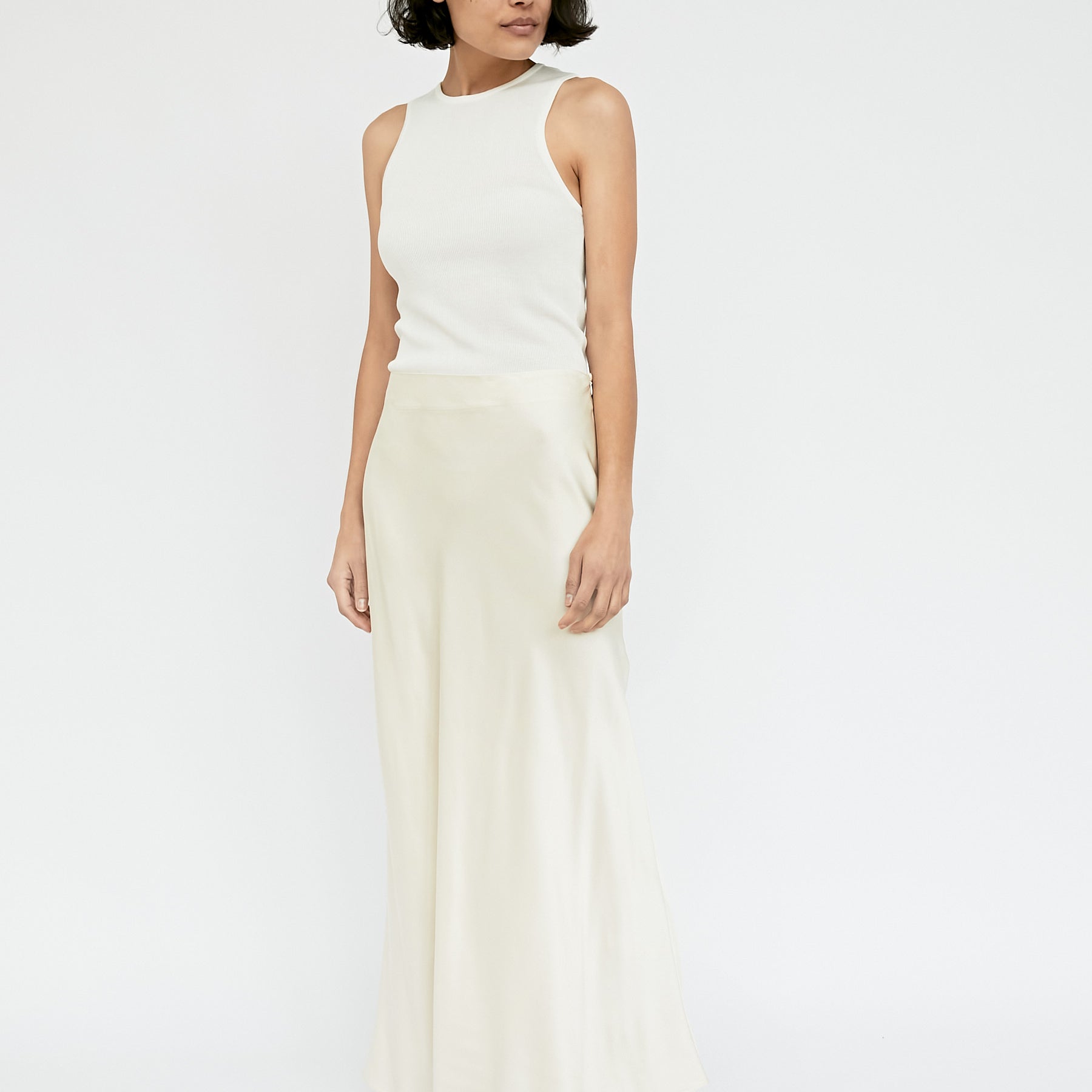 Esse Studios | Champagne Opias Bias Skirt | The UNDONE