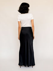 Esse Studios | French Navy Opia Bias Skirt | The UNDONE
