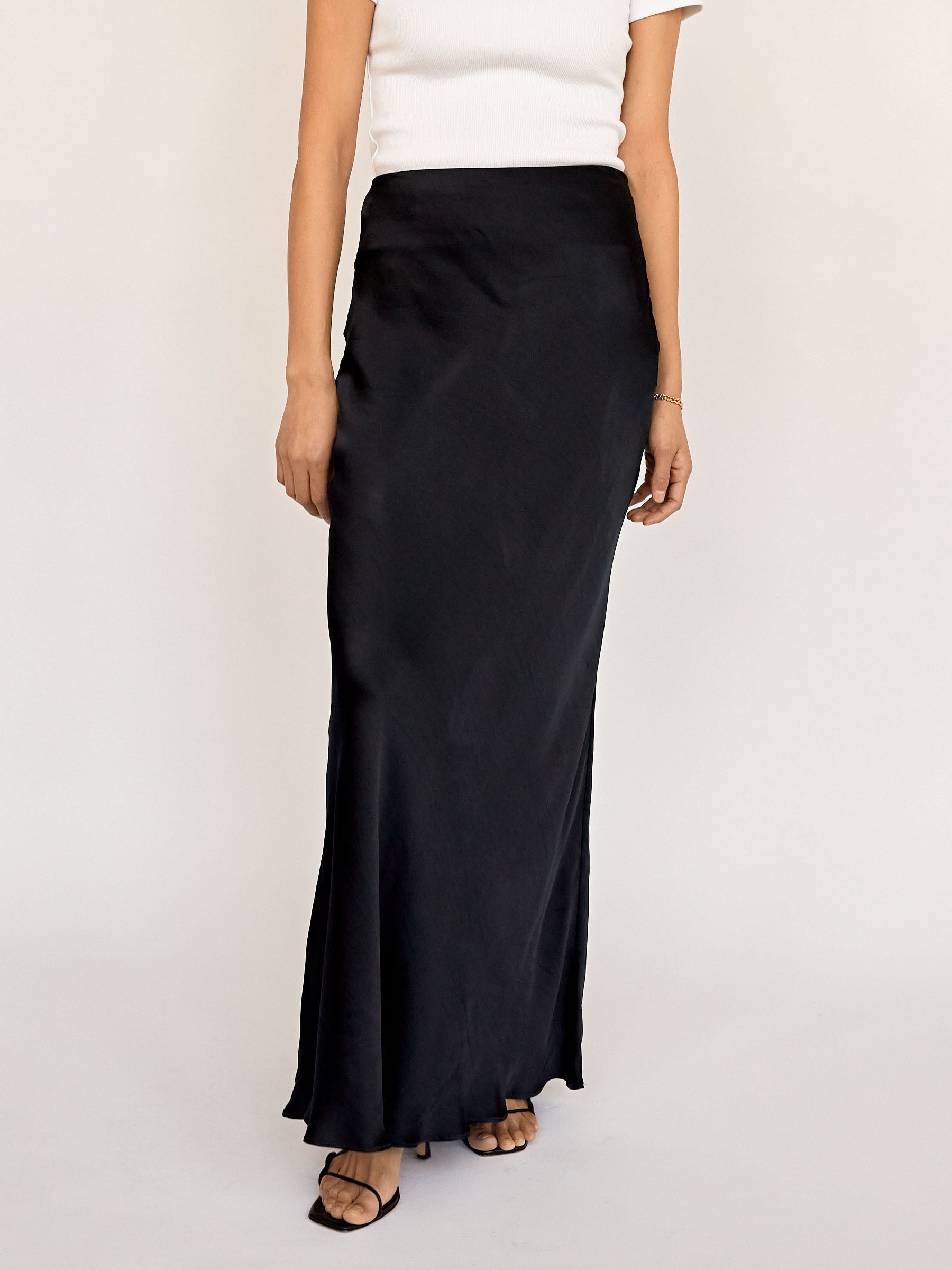 Esse Studios | French Navy Opia Bias Skirt | The UNDONE