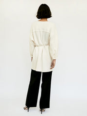 Esse Studios | Cream Pila Wrap Top | The UNDONE