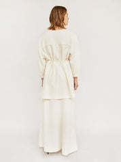 Esse Studios | Cream Pila Wrap Top | The UNDONE
