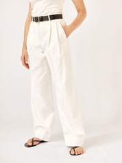 Esse Studios | Tailored Trouser in Ivory | The UNDONE