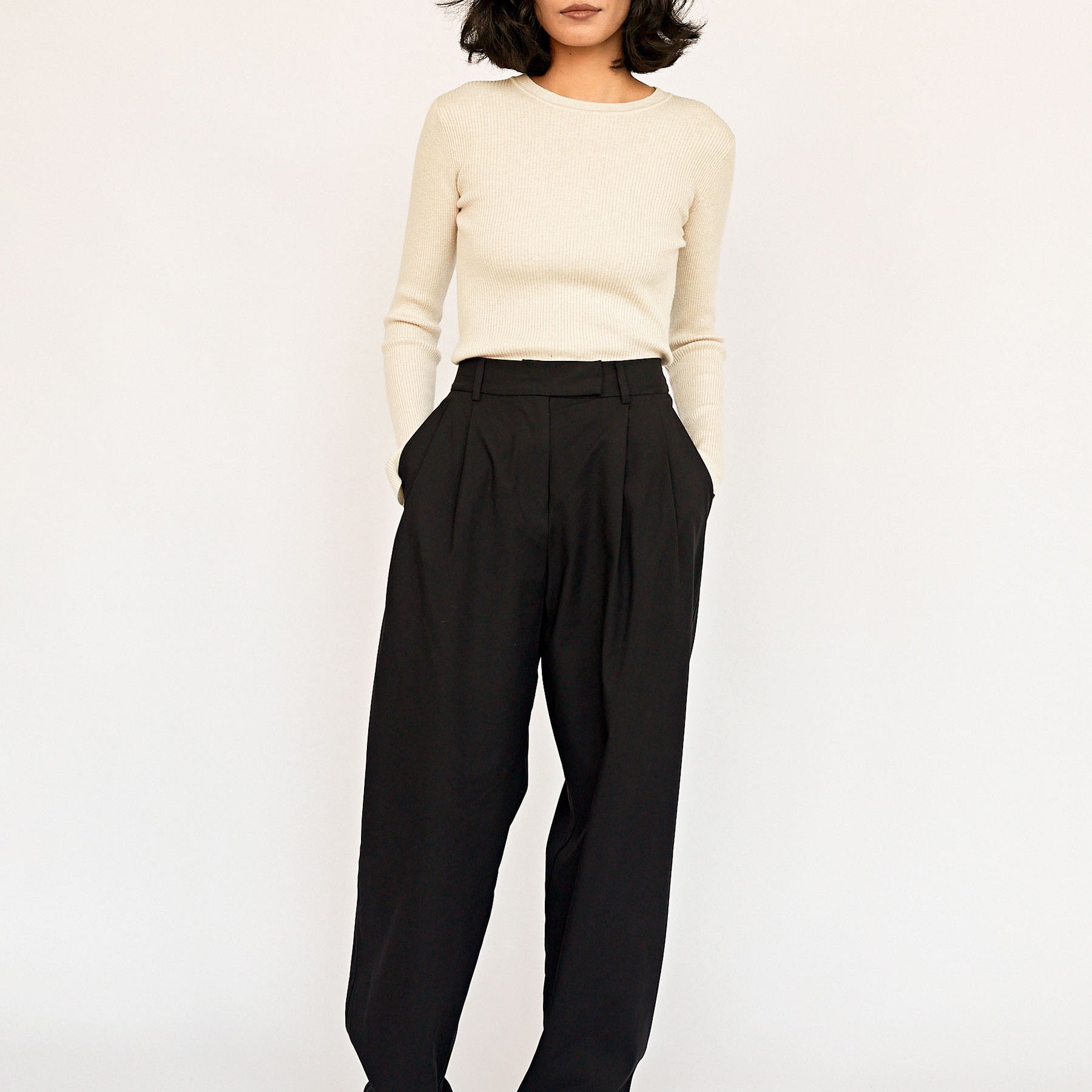 Esse Studios | Black Tailored Trouser | The UNDONE