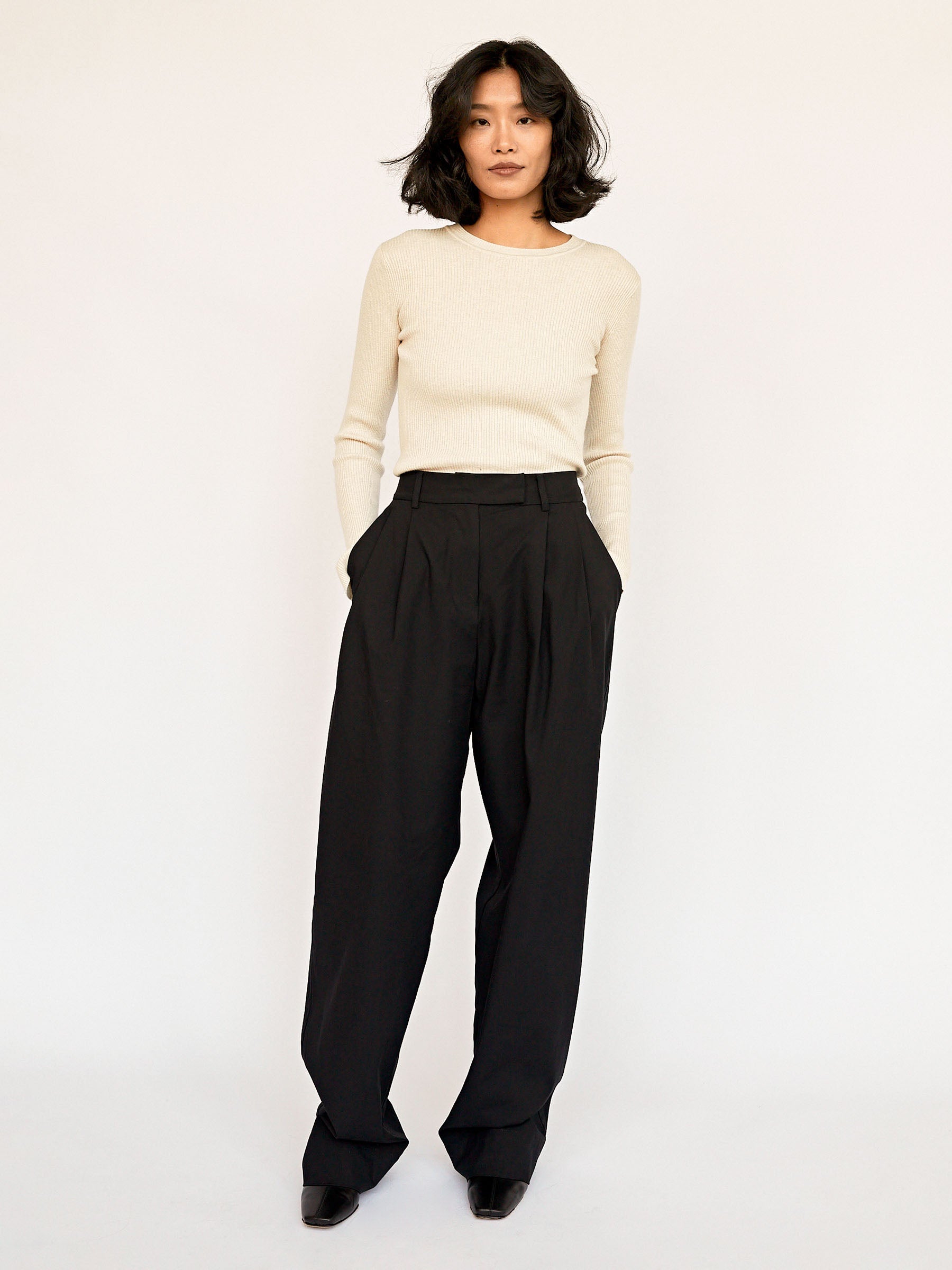 Esse Studios | Black Tailored Trouser | The UNDONE